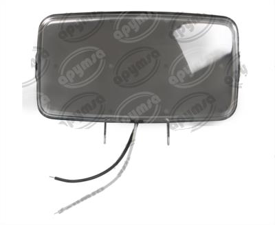 FARO AUXILIAR TRANSPARENTE 12V 2PZ RECTANGULAR UNIVERSAL F12 IMPORTADO JF105CW 