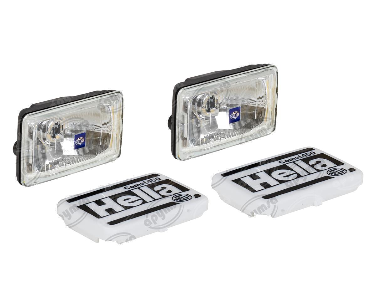 FARO AUXILIAR TRANSPARENTE H3 12V 2PZ COMET 450 RECTANGULAR HELLA 1FB 005 860 831 