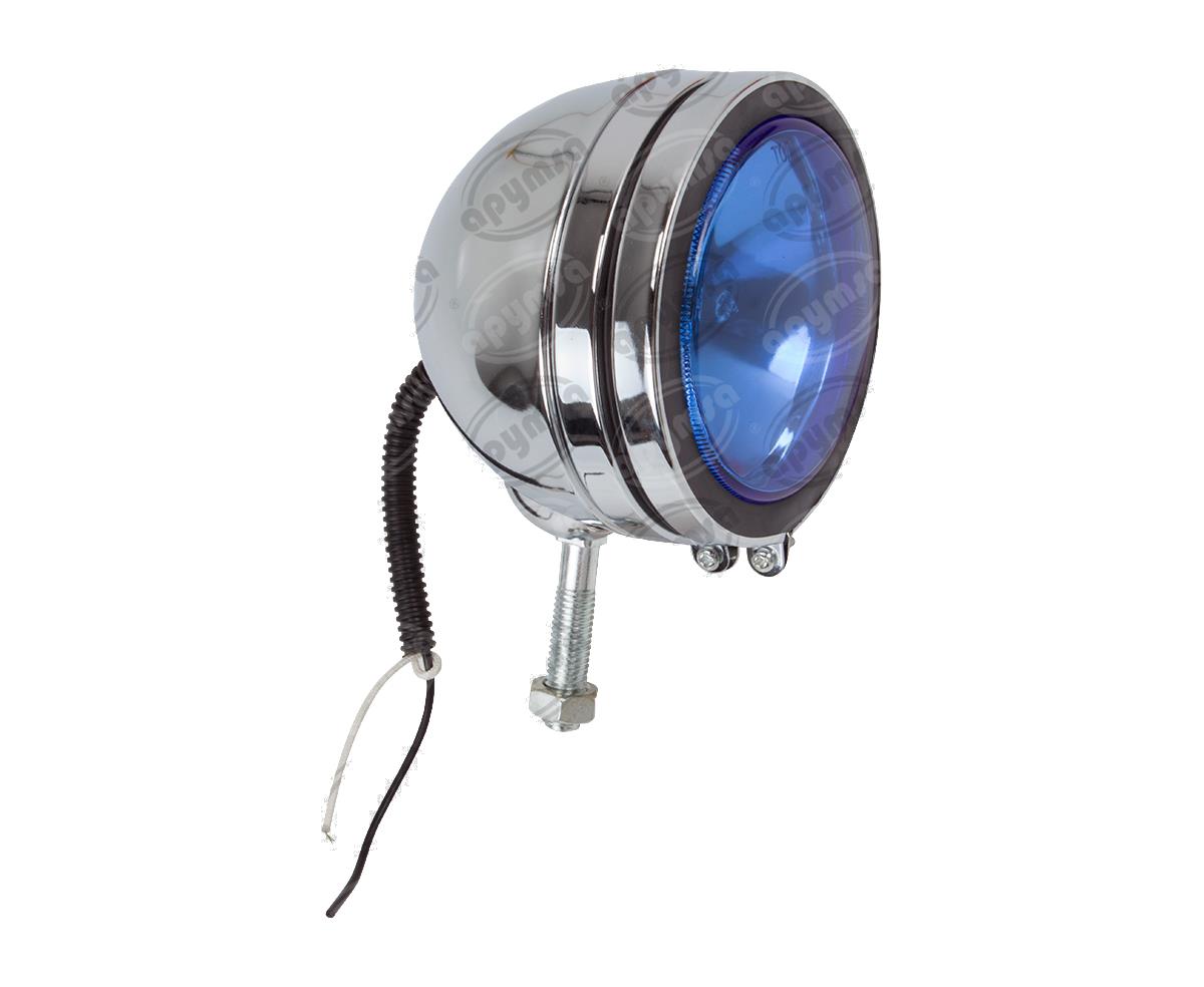 FARO AUXILIAR AZUL 12V 1PZ JACKMAN CHICO METALICO IMPORTADO FA-CHI 