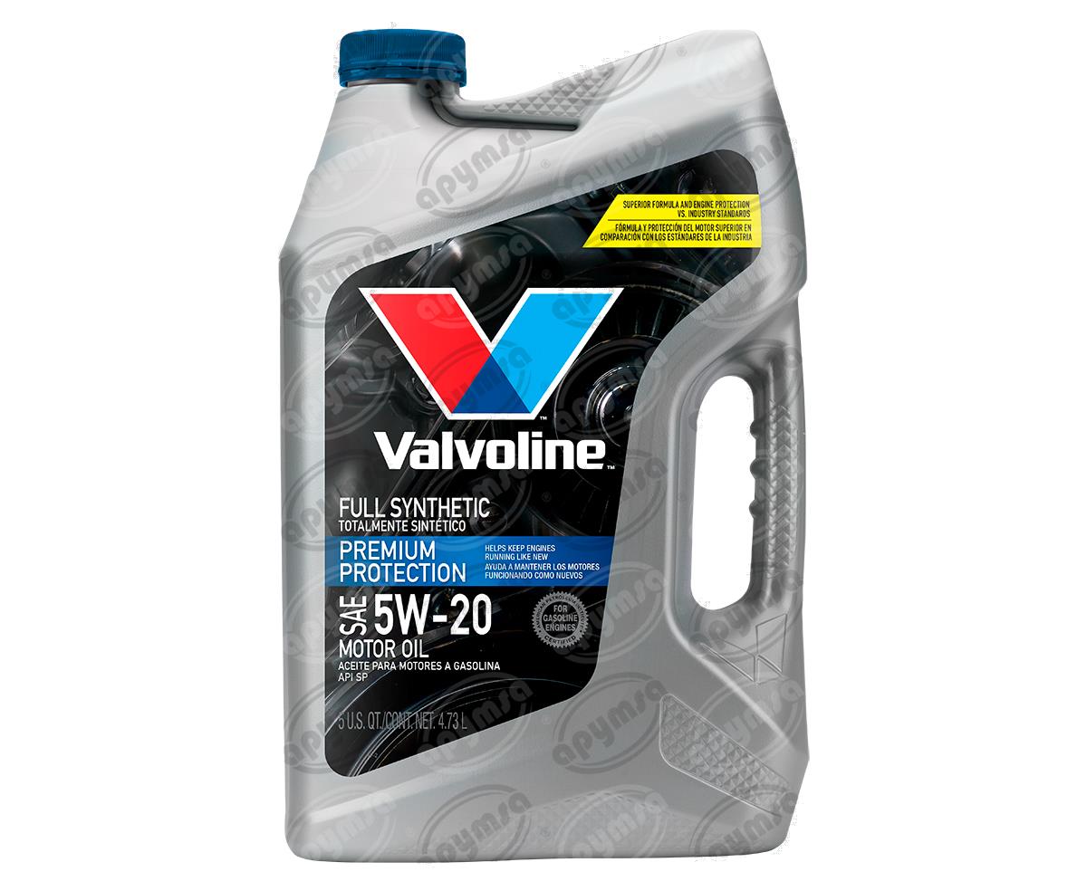 LUBRICANTE ACEITE SINTETICO 5W20 5L PREPROT VALVOLINE 892640 