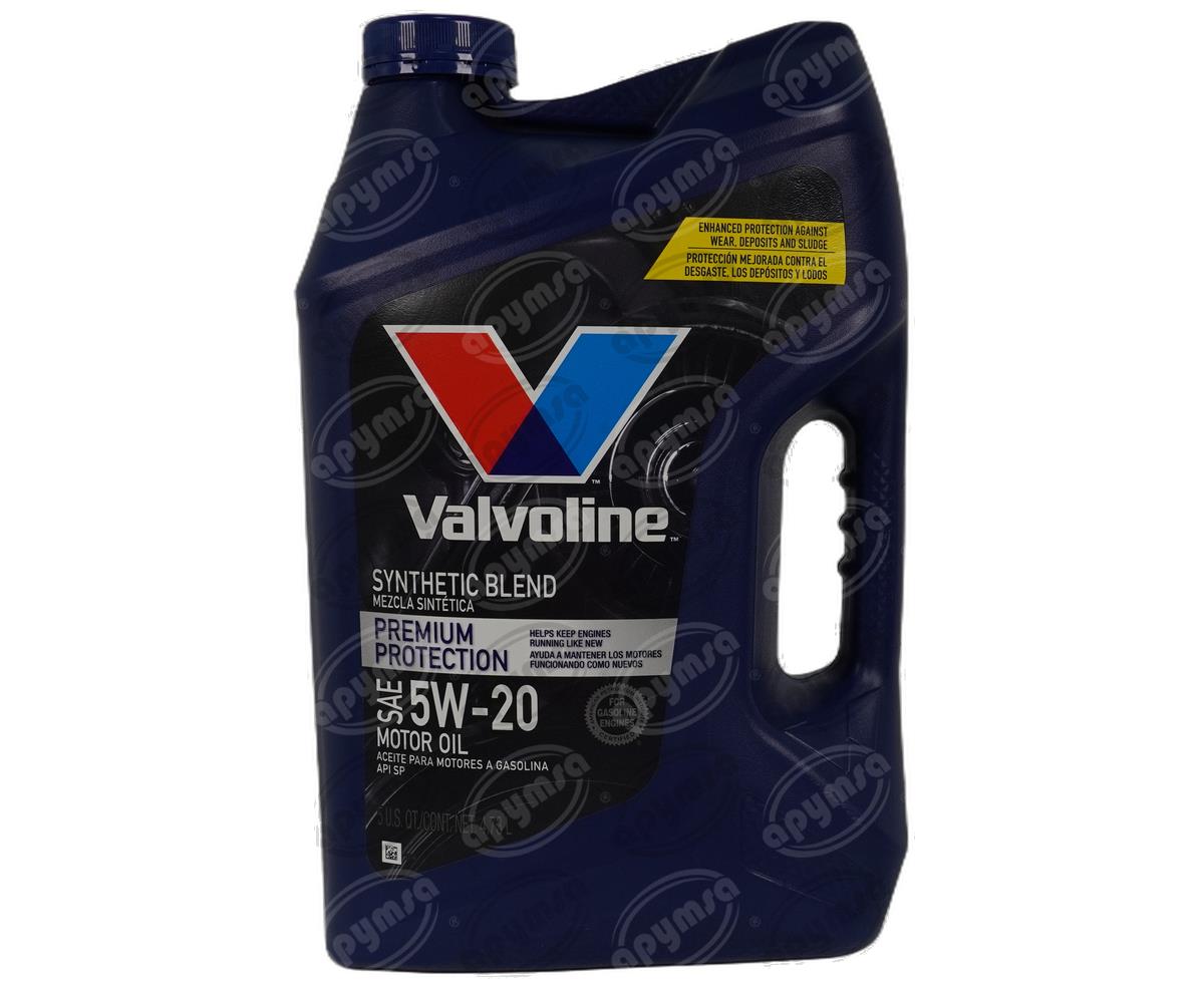 LUBRICANTE ACEITE SEMI SINTETICO 5W20 5L VALVOLINE 875282 