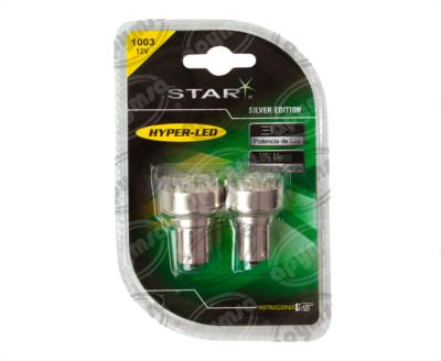 FOCO LEDS 1003 BLANCO 12V 9 LEDS 2PZ QBH STAR 1003 