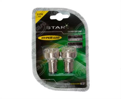 FOCO LEDS 1176 ROJO 12V 12 LEDS 2PZ QBH STAR 1176 R 