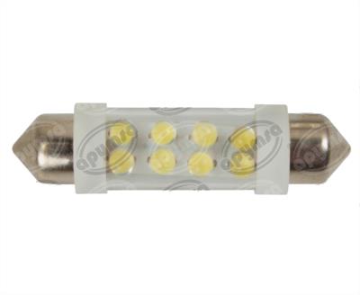 FOCO LEDS FESTOON TIPO FUSIBLES BLANCO 12V 8 LEDS 2PZ QBH STAR 10X41 