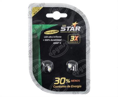 FOCO SMD BLANCO B8.4D 12V 1 SMD QBH STAR TABLERO B8.4D 