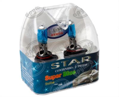 FOCO HALOGENO H10 / 9145 AZUL 12V 80W 2PZ SUPER AZUL CAJA LUJO QBH STAR H10 