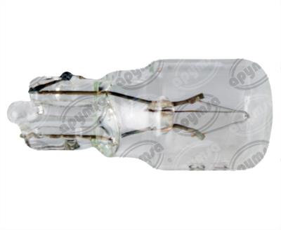 FOCO INCANDESCENTE T8.3 TRANSPARENTE 12V 3W 1 POLOS 1PZ TIPO PELLIZCO MINI CON BOMBILLA QBH STAR TABLERO T8.3 