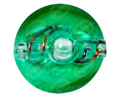 FOCO INCANDESCENTE 158 VERDE 12V 3W 1 POLOS 1PZ TIPO PELLIZCO AUDI CHEVROLET NISSAN PONTIAC QBH STAR 158 V 