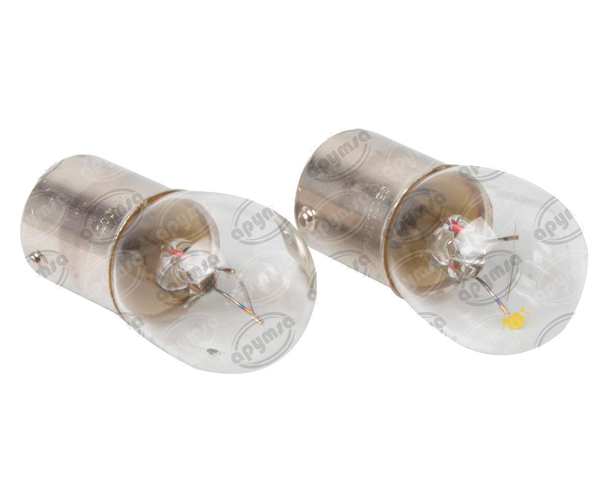 FOCO INCANDESCENTE 1003 TRANSPARENTE 12V 15W 1 POLOS 1PZ BOMBILLA MEDIANA GE 26709 