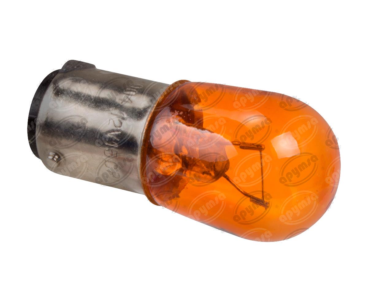 FOCO INCANDESCENTE 1004 AMBAR 12V 15W 2 POLOS 1PZ QBH STAR 1004 