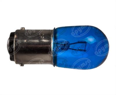 FOCO INCANDESCENTE 1004 AZUL 12V 15W 2 POLOS 1PZ QBH STAR 1004 