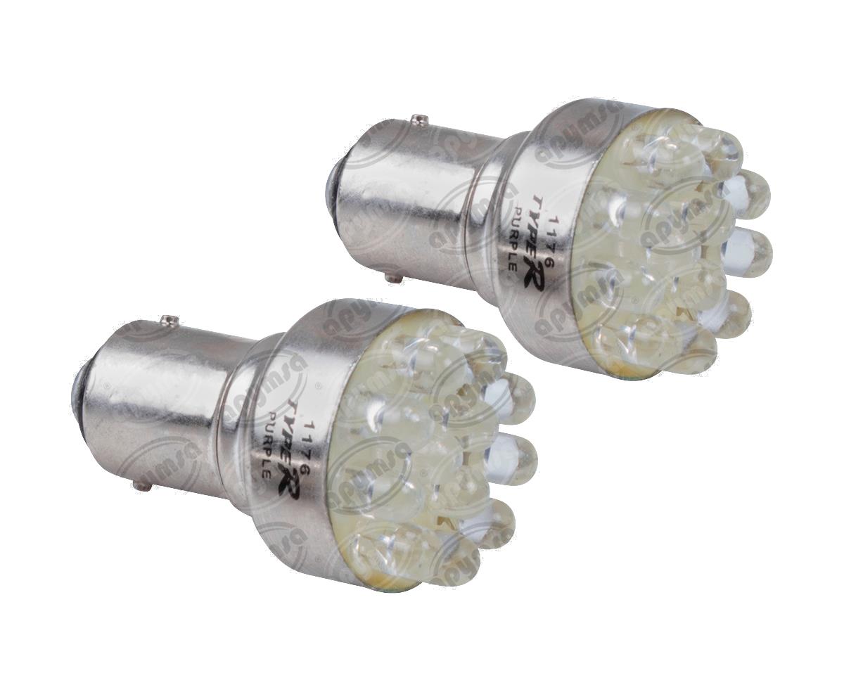 FOCO LEDS 1176 MORADO 12V 12 LEDS 21-5W 2PZ HQL 1176 M 