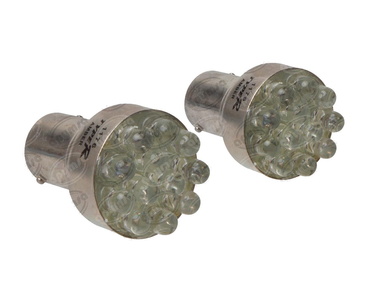 FOCO LEDS 1176 AMBAR 12V 12 LEDS 21-5W 2PZ HQL 1176 A 