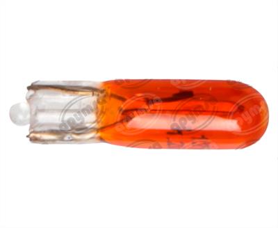 FOCO INCANDESCENTE 73 AMBAR 12V 3W 1 POLOS 1PZ TIPO PELLIZCO MINI QBH STAR TABLERO 73 