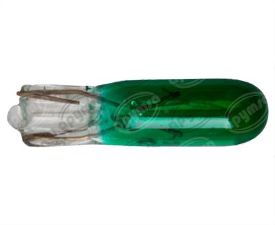 FOCO INCANDESCENTE 73 VERDE 12V 3W 1 POLOS 1PZ TIPO PELLIZCO MINI QBH STAR TABLERO 73 