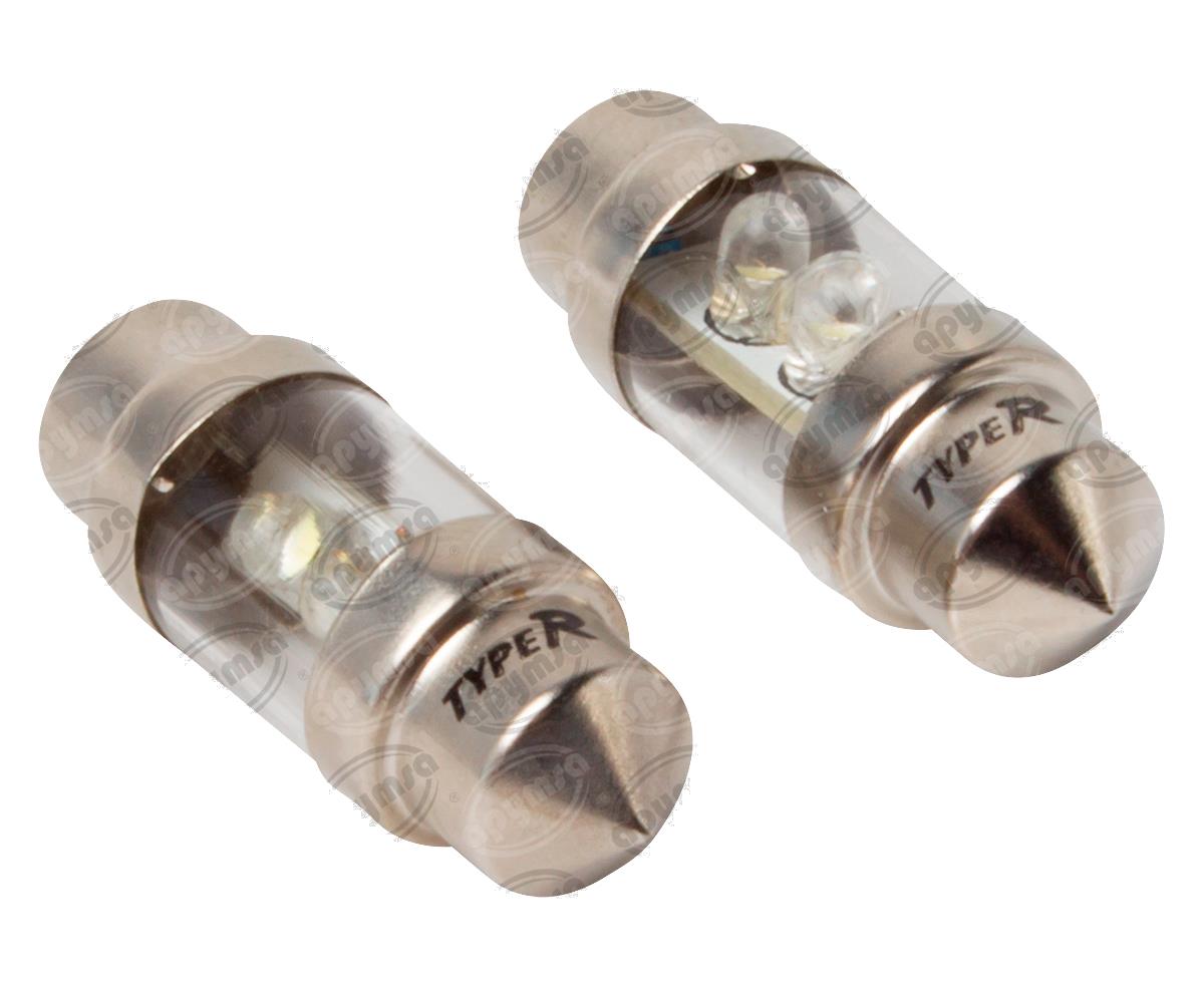 FOCO LEDS FESTOON TIPO FUSIBLES BLANCO 12V X PIEZA 3 LEDS 2PZ TIPO FUSIBLE IMPORTADO 10X31 