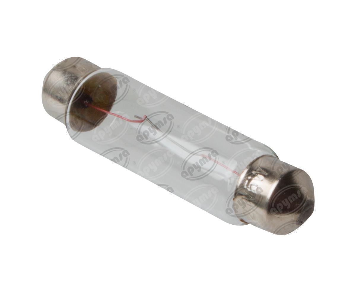 FOCO INCANDESCENTE FESTOON TIPO FUSIBLES TRANSPARENTE 24V 5W 1PZ GRANDE