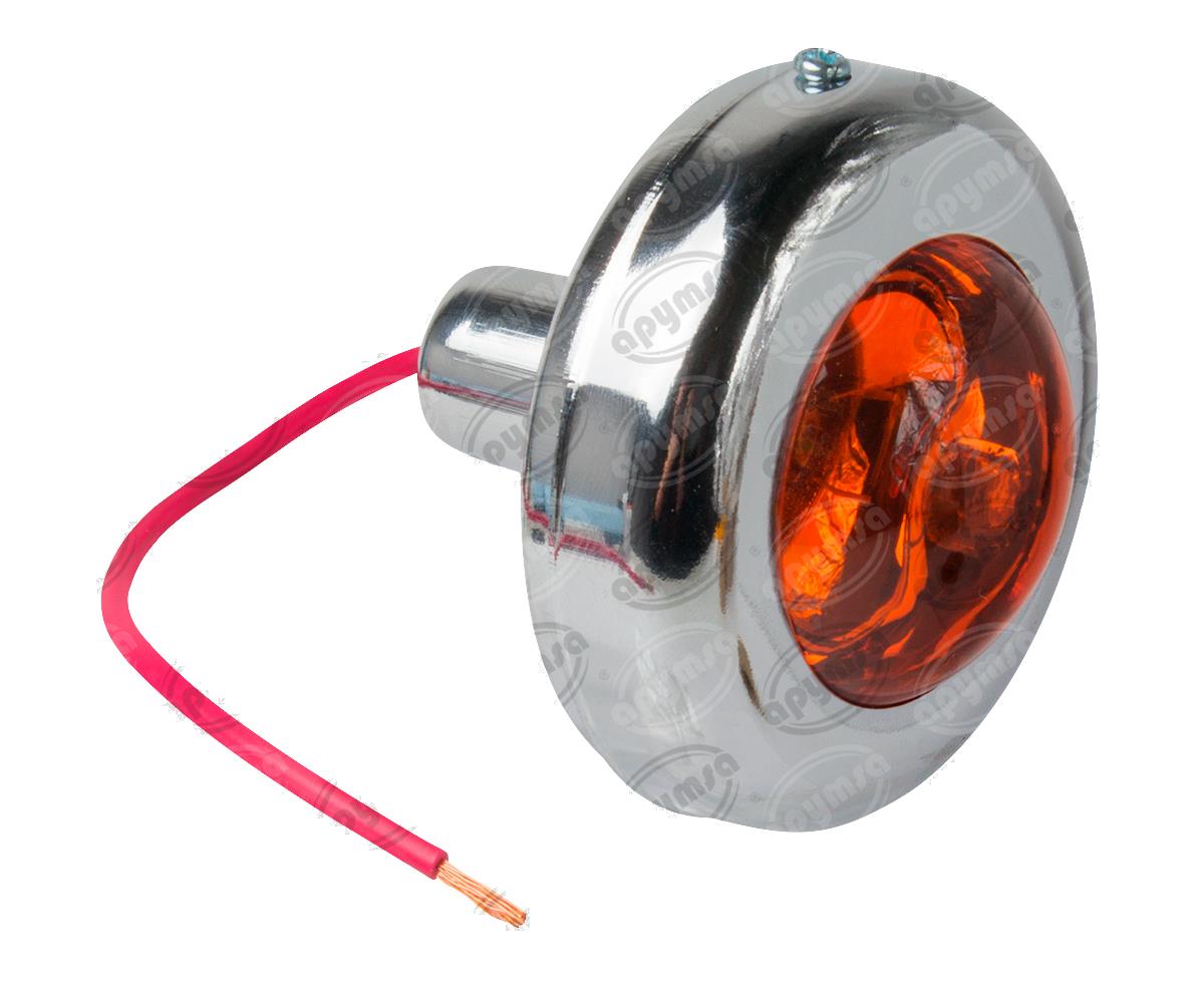 FOCO INCANDESCENTE AMBAR 12V 35W 1PZ TIPO OJO DE VENADO CON BASE STAR QBH STAR C6INO12 