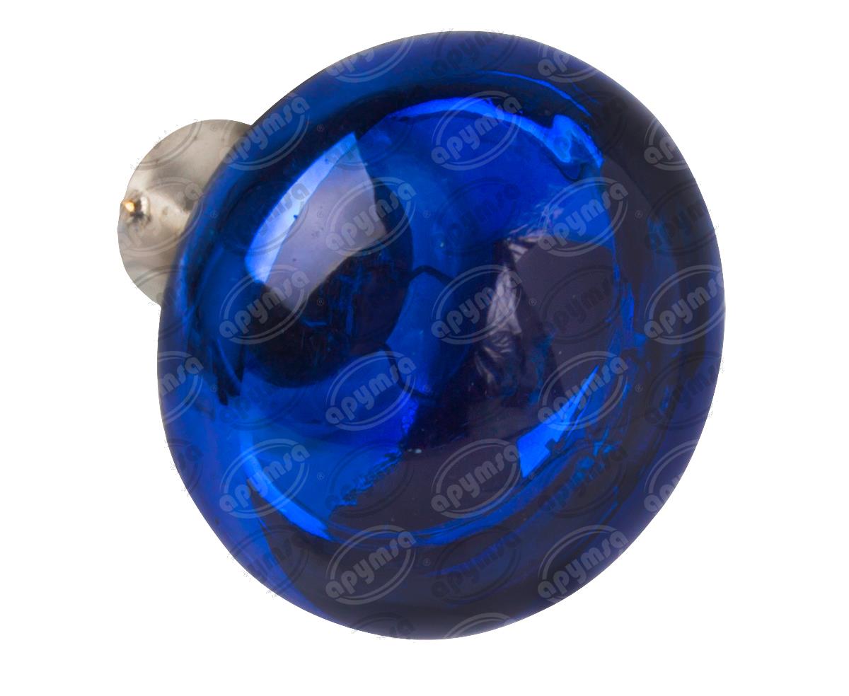 FOCO INCANDESCENTE AZUL 12V 35W 1 POLOS 1PZ TIPO OJO DE VENADO SIN BASE STAR QBH STAR 4512 