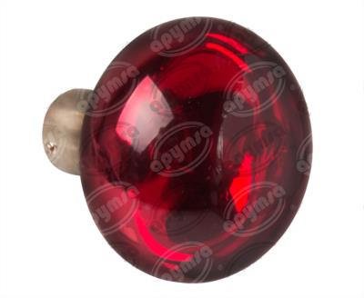 FOCO INCANDESCENTE ROJO 12V 35W 1 POLOS 1PZ TIPO OJO DE VENADO SIN BASE QBH STAR 4512 