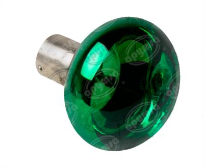 FOCO INCANDESCENTE VERDE 12V 35W 1 POLOS 1PZ TIPO OJO DE VENADO SIN BASE QBH STAR 4512 
