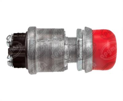 INTERRUPTOR MARCHA 12V - 24V TIPO BOTON REFORZADO CON CAPUCHON ROJO COLE HERSEE 90030-04 