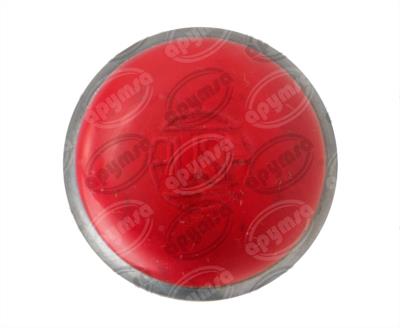 INTERRUPTOR MARCHA 12V - 24V TIPO BOTON REFORZADO CON CAPUCHON ROJO COLE HERSEE 90030-04 