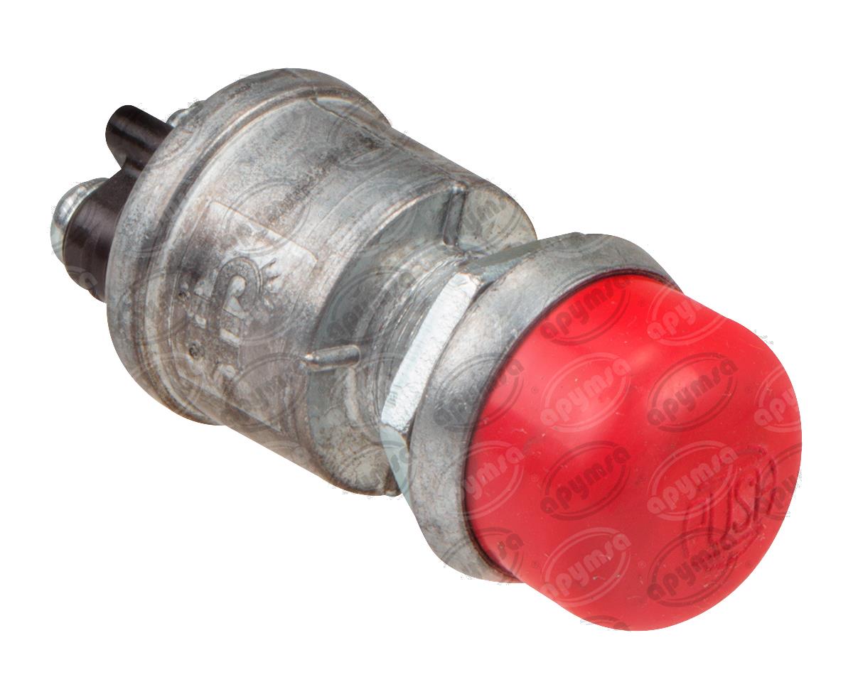 INTERRUPTOR MARCHA 12V - 24V TIPO BOTON REFORZADO CON CAPUCHON ROJO COLE HERSEE 90030-04 