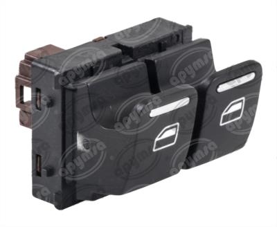 INTERRUPTOR ELEVADOR CRISTAL 4TERMINALES CON CROMO VW BEETLE,EOS,GOLF,GTI,R32,RABBIT OEM 5C5 959 857A 