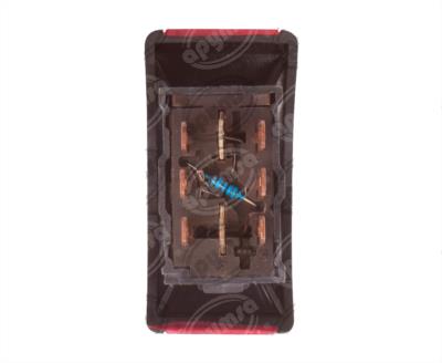 INTERRUPTOR EMERGENCIA 8TERMINALES CHEVY C2, CORSA, TORNADO CON RESISTENCIA QBH DYNAMIC 93440913 