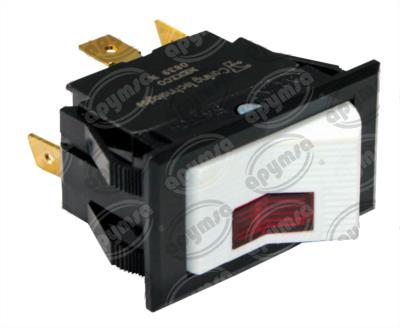 INTERRUPTOR TECLA CON LUZ ROJA TRACTO CAMION KENWORTH CARLING LTILA-1L-WH-RC-NBL/12V 
