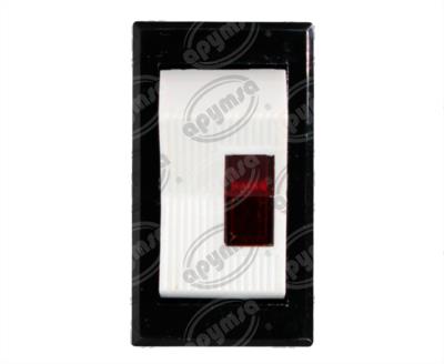 INTERRUPTOR TECLA CON LUZ ROJA TRACTO CAMION KENWORTH CARLING LTILA-1L-WH-RC-NBL/12V 