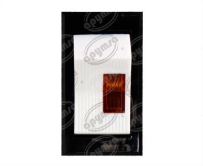 INTERRUPTOR TECLA 12V CON LUZ AMBAR KENWORTH CARLING LTILA51-1L-WH-AM-NBL-12V 