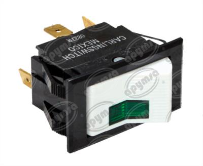 INTERRUPTOR TECLA CON LUZ VERDE KENWORTH CARLING LTILA51-1L-WH-GN-NBL-12V 