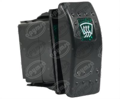 INTERRUPTOR AIRE ACONDICIONADO 12 24V 6TERMINALES TIPO TECLA 2 PASOS BRËSSER-LKW IM11526 