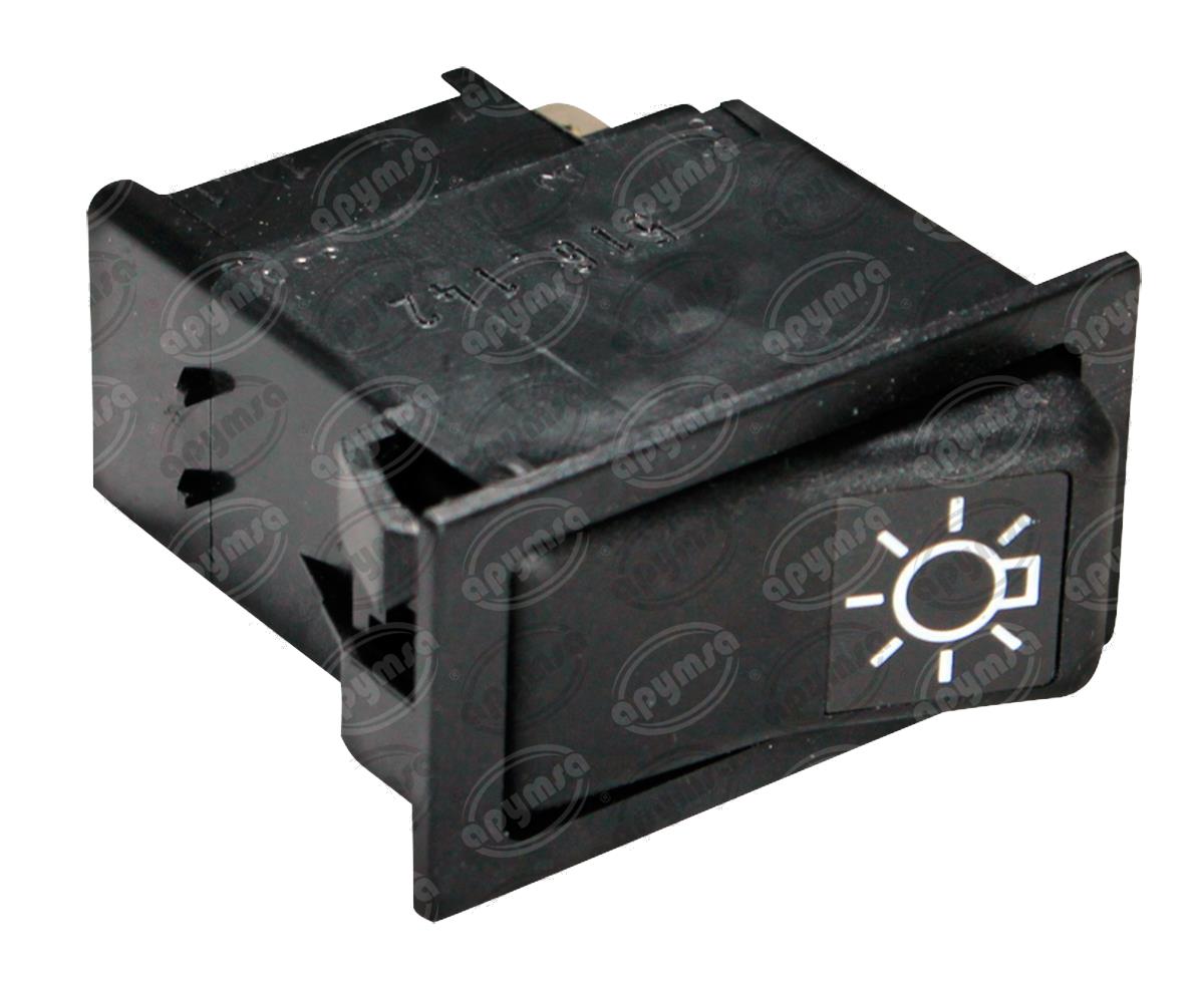 INTERRUPTOR LUZ 6TERMINALES 12V DE TECLA 2 PASOS MINIBUS URBANO MERCEDES OEM 516-142 