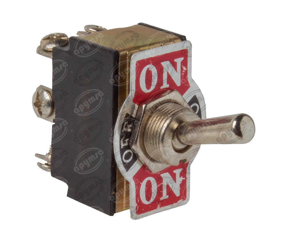 INTERRUPTOR PALANCA 6TERMINALES METALICO ON-OFF-ON IMPORTADO 82608 