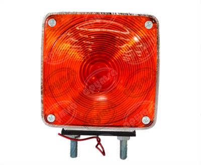 LUZ DIRECCIONAL BICOLOR 12V CROMADA CUADRADA BASE 2 TORNILLOS TIPO HELLA PLASTICOS RECORD 992-2 