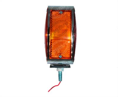 LUZ DIRECCIONAL BICOLOR 12V CROMADA CUADRADA BASE 2 TORNILLOS TIPO HELLA PLASTICOS RECORD 992-2 