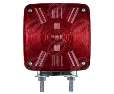 LUZ DIRECCIONAL BICOLOR 12V CROMADA CUADRADA BASE 2 TORNILLOS LOMBRA 636 