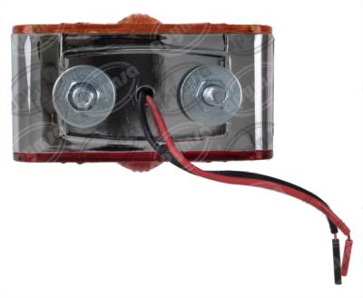 LUZ DIRECCIONAL BICOLOR 12V CROMADA CUADRADA BASE 2 TORNILLOS LOMBRA 636 
