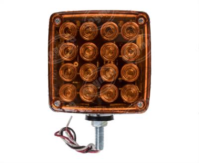 LUZ DIRECCIONAL IZQUIERDA 12V 33 LEDS LEDS CUADRADA UNIVERSAL AMBAR ROJA 1 TORNILLO TRAKTOLAMP 8324CML 