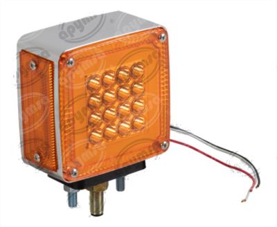 LUZ DIRECCIONAL BICOLOR DERECHO 12-24V 38 LEDS DER CUADRADA UNIVERSAL CON GEL ALTA BAJA QBH STAR 2631658 