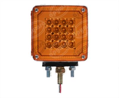 LUZ DIRECCIONAL BICOLOR DERECHO 12-24V 38 LEDS DER CUADRADA UNIVERSAL CON GEL ALTA BAJA QBH STAR 2631658 
