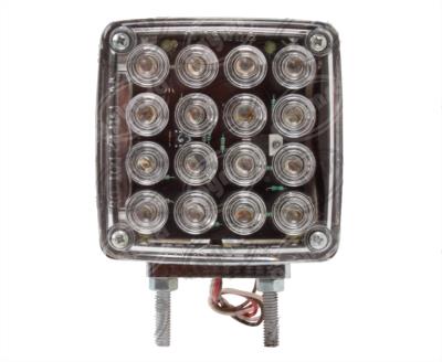 LUZ DIRECCIONAL MICA TRANSPARENTE IZQUIERDA 12V - 24V 34 LEDS TRAKTOLAMP 9322CFL 