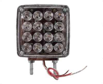 LUZ DIRECCIONAL MICA TRANSPARENTE DERECHA 12V - 24V 34 LEDS DER TRAKTOLAMP 9322CFR 
