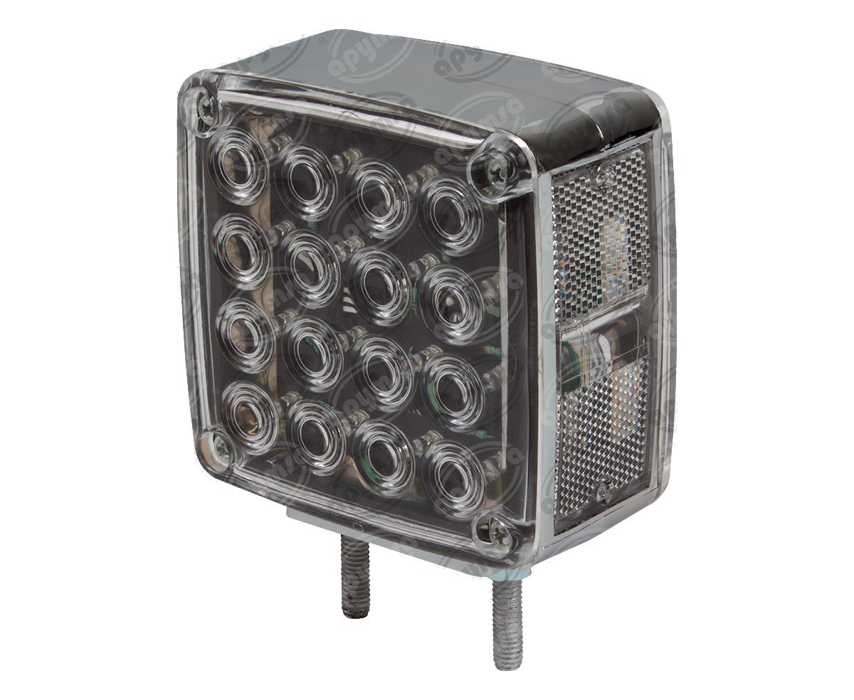 LUZ DIRECCIONAL MICA TRANSPARENTE DERECHA 12V - 24V 34 LEDS DER TRAKTOLAMP 9322CFR 