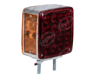 LUZ DIRECCIONAL IZQUIERDA 12V - 24V 34 LEDS CUADRADA UNIVERSAL AMBAR ROJA 2 TORNILLOS TRAKTOLAMP 8022CML 