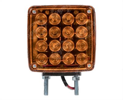 LUZ DIRECCIONAL IZQUIERDA 12V - 24V 34 LEDS CUADRADA UNIVERSAL AMBAR ROJA 2 TORNILLOS TRAKTOLAMP 8022CML 