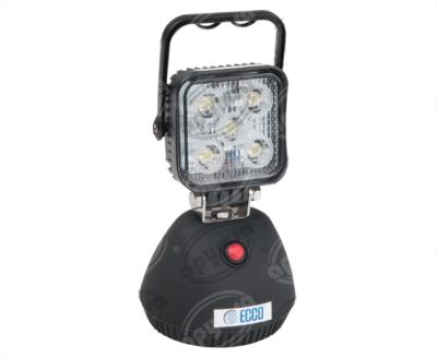 LAMPARA PORTATIL 12V - 24V 600W MAGNETICA CON ADAPTADOR DE CORRIENTE 110 V, ECCO EW2461NA 